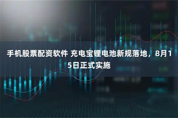 手机股票配资软件 充电宝锂电池新规落地，8月15日正式实施