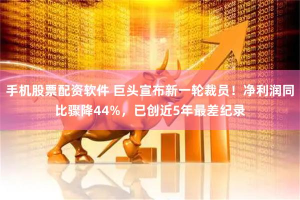 手机股票配资软件 巨头宣布新一轮裁员！净利润同比骤降44%，已创近5年最差纪录